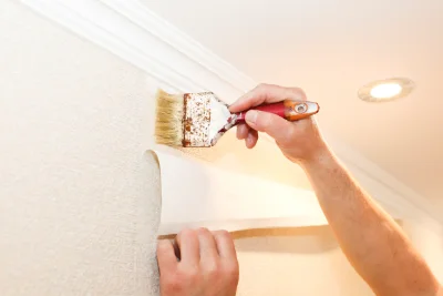Pose de papier peint à Fontenelle — revêtements muraux et toiles de verre